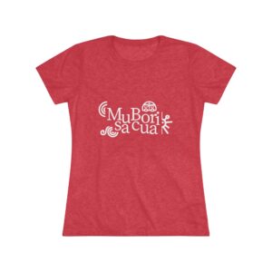 'Musa Boricua' Women's Tee —Washed Red