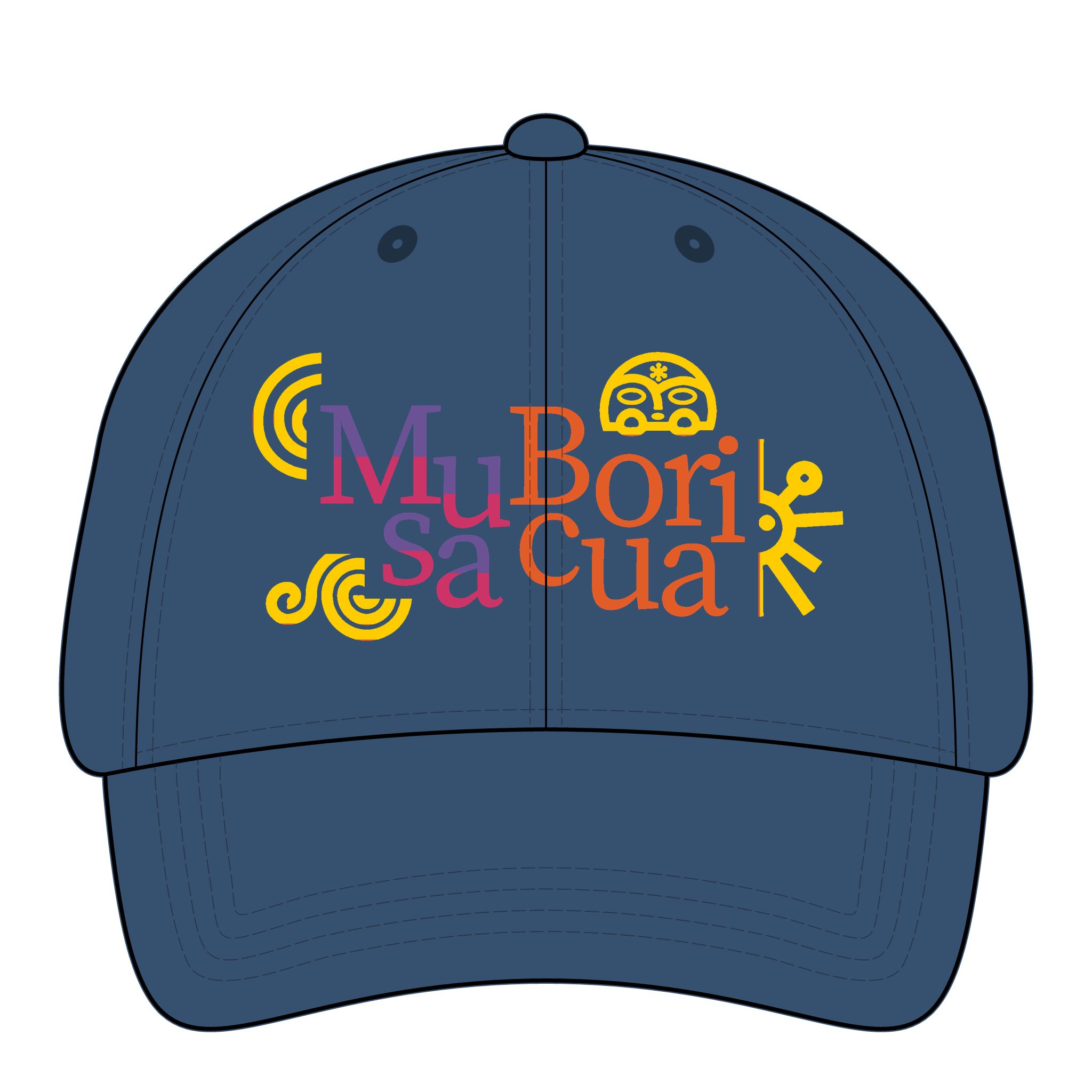 Musa Boricua Raíces Ponytail Women's Pigment-Dyed Cap with Fashion Undervisor (Embroidery) - Image 12