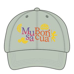 Musa Boricua Raíces Ponytail Women's Pigment-Dyed Cap with Fashion Undervisor (Embroidery)