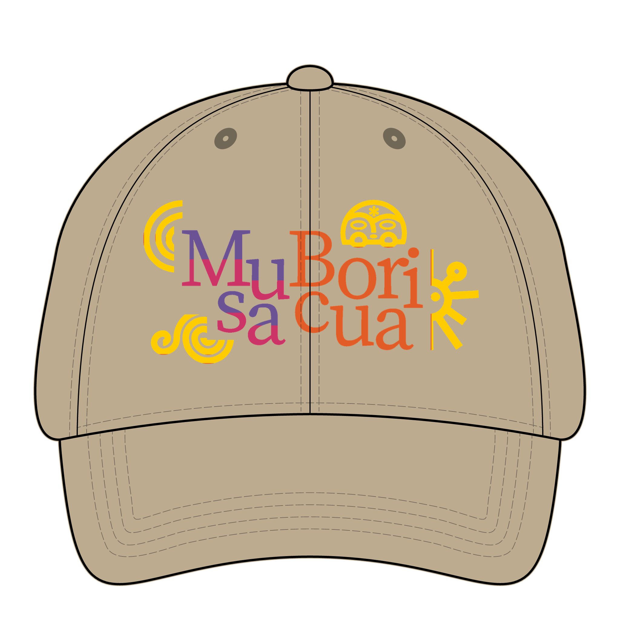 Musa Boricua Raíces Ponytail Women's Pigment-Dyed Cap with Fashion Undervisor (Embroidery) - Image 5