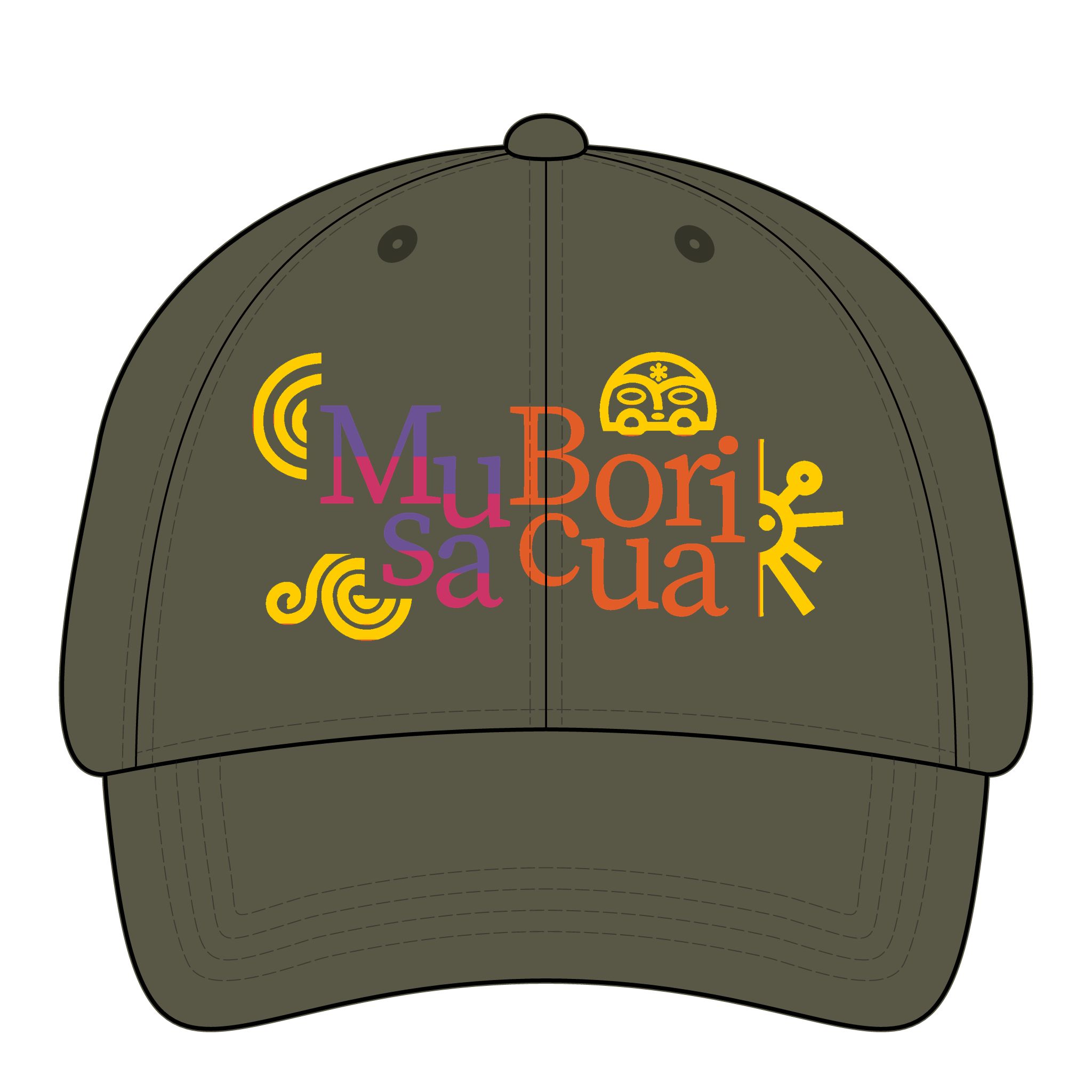 Musa Boricua Raíces Ponytail Women's Pigment-Dyed Cap with Fashion Undervisor (Embroidery) - Image 8