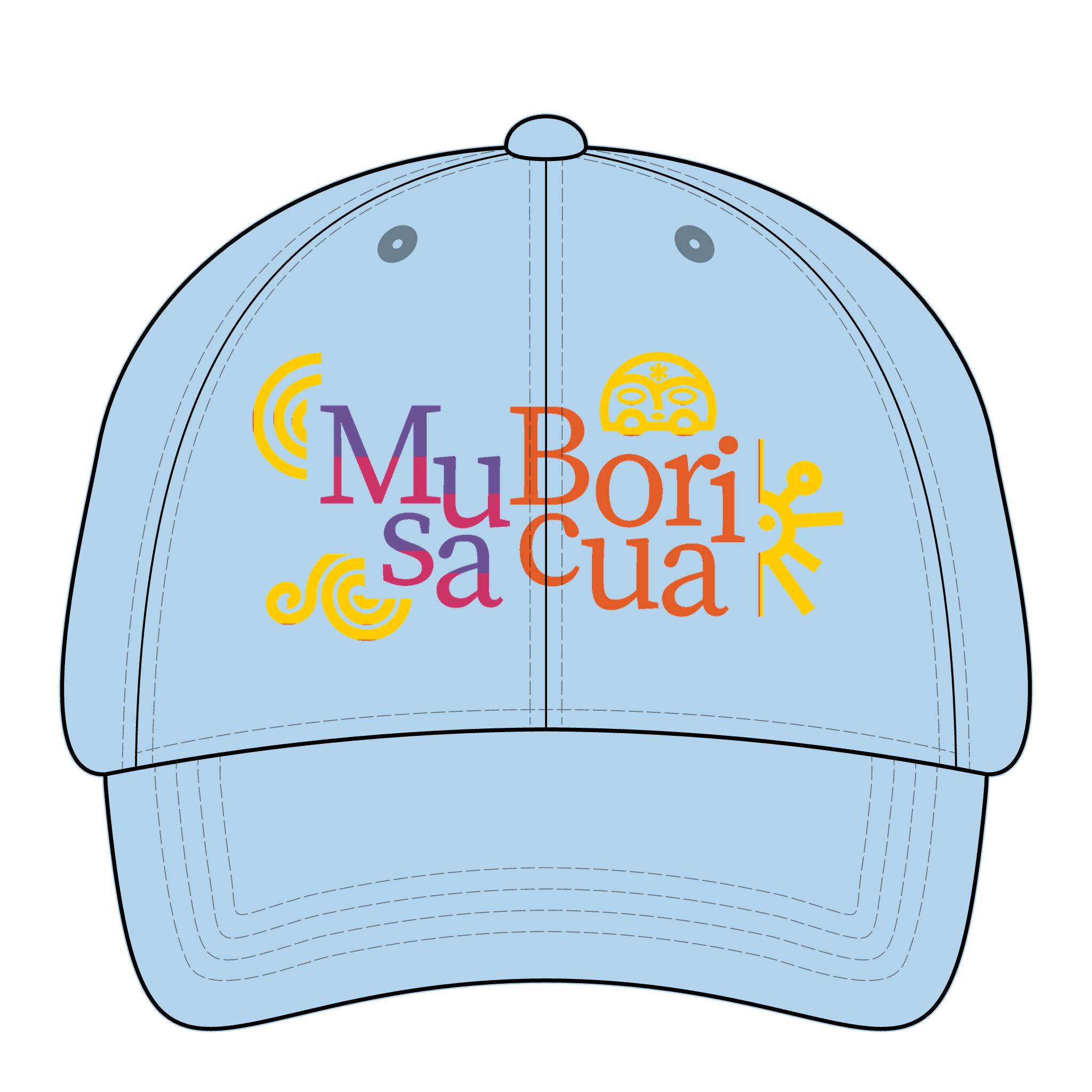 Musa Boricua Raíces Ponytail Women's Pigment-Dyed Cap with Fashion Undervisor (Embroidery) - Image 10